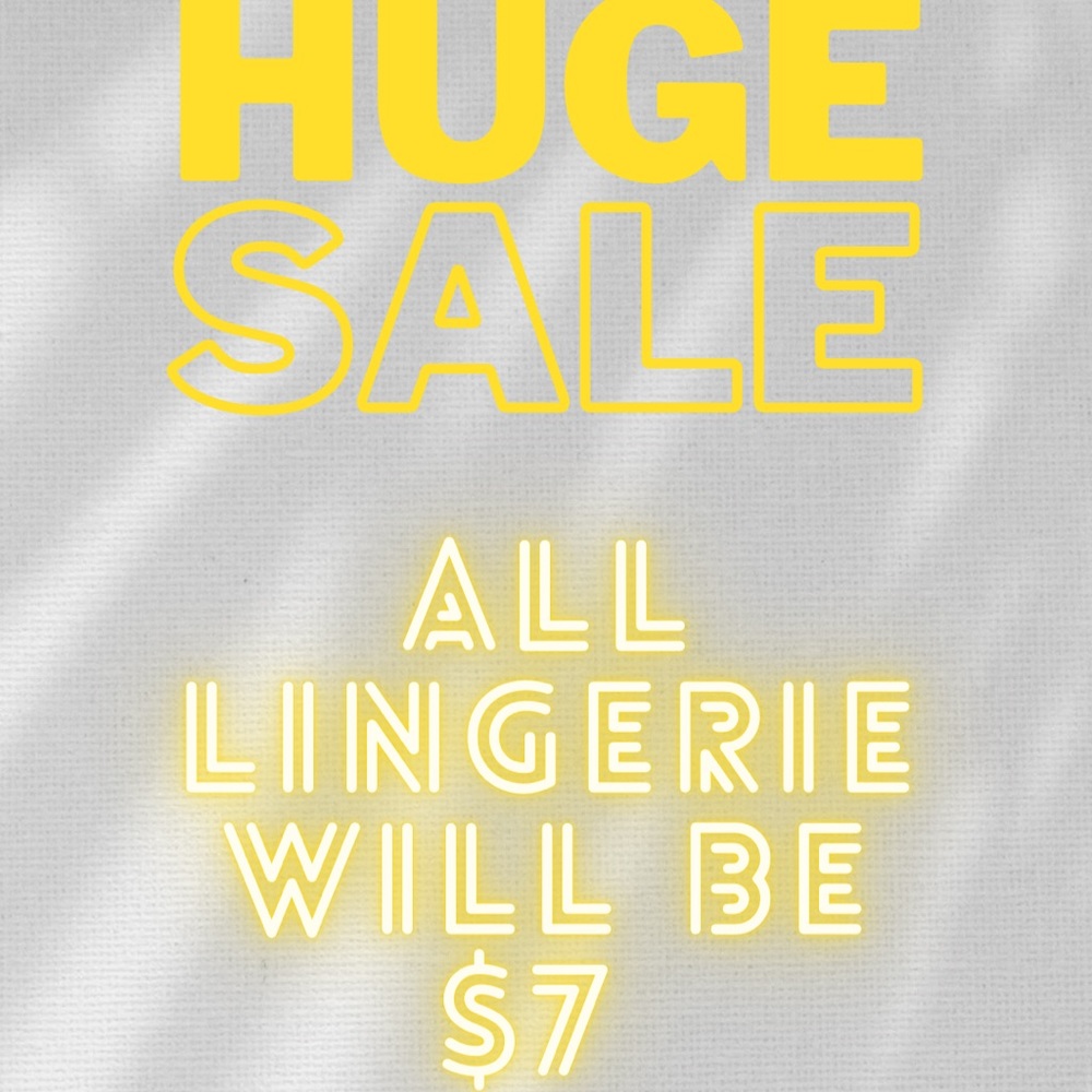 Need lingerie gone